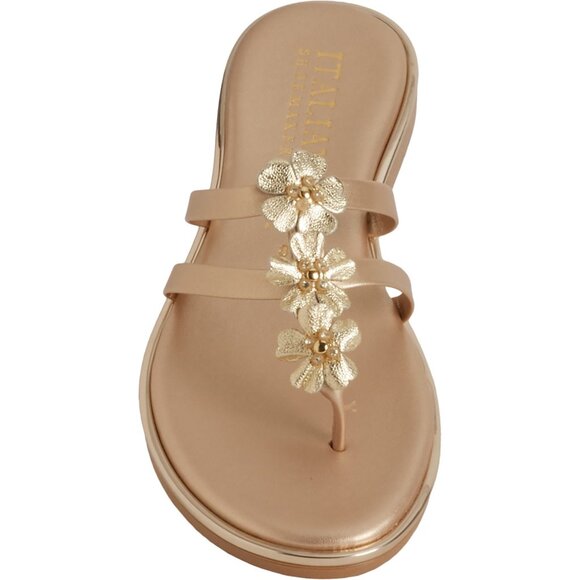 NEW Italian Shoemakers Made in Italy Aiken Flower Thong Sandals For Women 253 - Picture 1 of 6